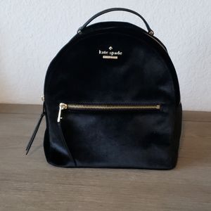 Black Velvet Kate Spade Backpack